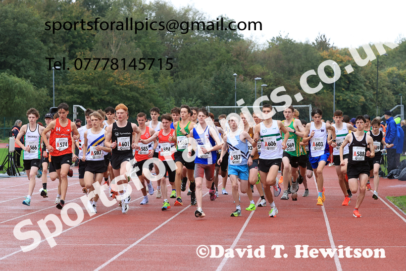 Mens Under-17s 2025 Northern Athletics Autumn Road Relays, Leigh, Lancashire. Photo: David T. Hewitson/Sports for All Pics